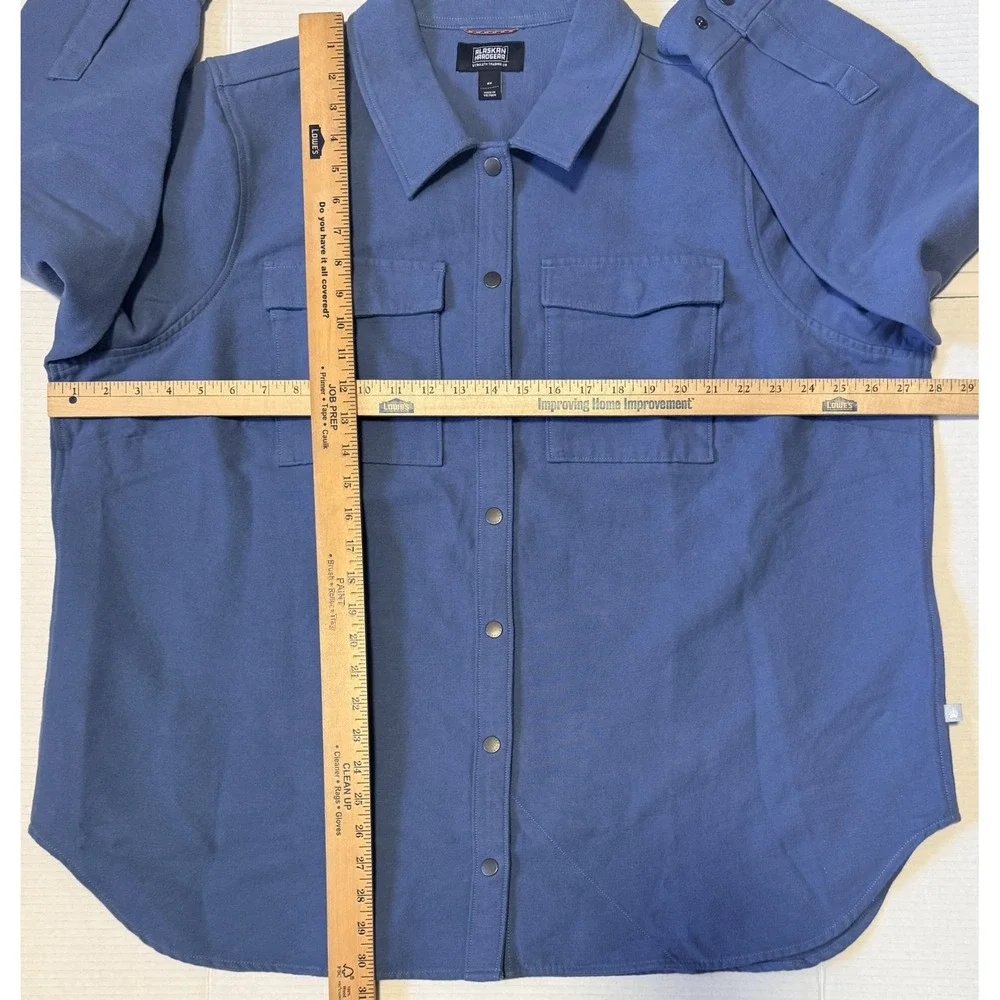 ALASKAN HARDGEAR Duluth Trading - Men's Blue Snap Shirt Jacket - Size 2X
